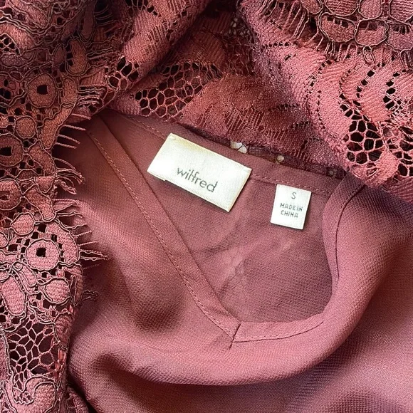 Aritzia Wilfred Lace Long Sleeve Blouse - Picture 6 of 8